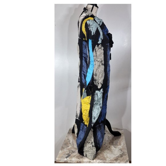 Zero + Maria Cornejo Printed Full Length Multi-Coloured Dress Size 2 - Picture 3 of 7